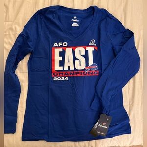 Buffalo Bills Fanatics 2024 AFC East Champions Long Sleeve